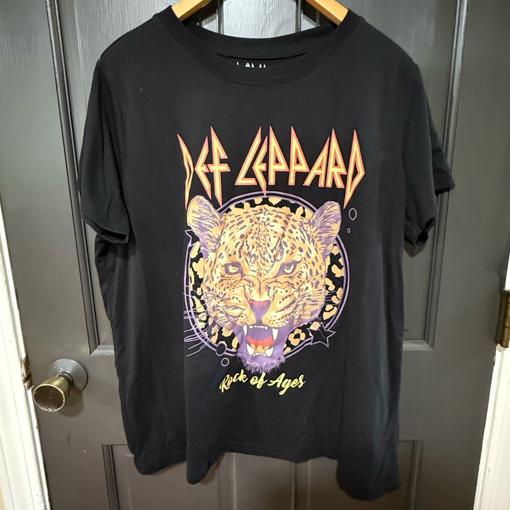 Black Def Leppard Graphic T-Shirt Size 2x
